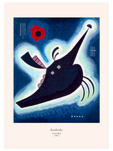 Kandinsky Pointy Black - Art Print